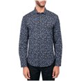 thumbnail image 1 of Society of Threads Chemise Homme Coupe Régulière Sans Repassage Performance Extensible à Boutons, Bleu, Moyen, 1 of 1