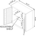 thumbnail image 3 of Manhattan Comfort Fortress Metal Floating Garage Cabinets in Charcoal (Set of 2), 3 of 7