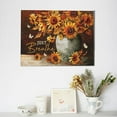 thumbnail image 5 of Farmhouse Sunflower Wall Art Just Breathe Butterfly Pictures Wall Decor Scripture Quotes Canvas Painting Print Artwork Framed for Living Room Bedroom Bathroom 16"×12", 5 of 6