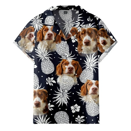 

Mens Printed Hawaiian Shirts Short Sleeve Button Down Beach Shirts Short Sleeve Pajama