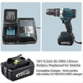 thumbnail image 4 of unique 2 Pack For Makita 18v Battery 6.0 Ah Lxt Li-ion Bl1850b Bl1830b Bl1860b Cordless,100% New, 4 of 5