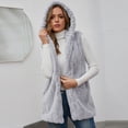 thumbnail image 2 of asdoklhq Womens Plus Size Coats Clearance Under $15.00,Women Winter Warm Coats Faux Coat Warm ry Faux Jacket Sleeveless Outerwear Vest Waistcoat, 2 of 9