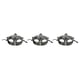 thumbnail image 2 of Sonducket Media cara Retro Masque Masquerade Disfraces Mardi Gras Fiesta veneciana Actuación Cumpleaños Halloween plata antigua Type1 NO1 Sonducket CBP372941, 2 of 6