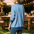 thumbnail image 4 of uublik Women's Cardigan Sky Blue Casual Long Sleeve Button Down Classic Jacket Fall Coat, 4 of 5