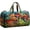 C, variant on Hippie Van Quilted Duffle Bag, Boho Floral Travel Bags with Adjustable Strap, Retro Hippie-Bus Gym Bag for Short Trip, Camping, Beach Vacation