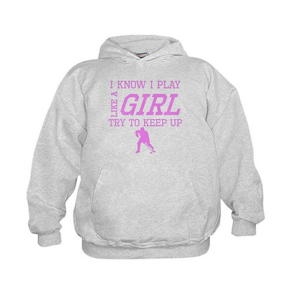 CafePress - Hockey Like A Girl Hoodie - Kids Hooded Sweatshirt, Classic Hoodie