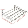 thumbnail image 2 of Wall Mounted Clothes Drying Rack Shelf Stainless Steel Folding Dryer Hanger For Laundry Room, Bedrooms, 2 of 20