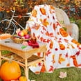 thumbnail image 6 of ​​LYINGF​​ Fall Pumpkin Plush Blanket - Autumn Themed Fuzzy Throw for Couch and Sofa, Cute Orange Holiday Decor with Cozy Warmth for Chairs and Home Decor Gifting, 6 of 7