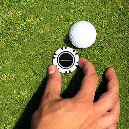 (2 pack) Athletic Works Golf Dual-Mark Poker Chip Ball Markers, 2-Pack