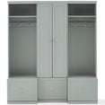thumbnail image 3 of Crosley Furniture Harper Ensemble de Rangement d'Entrée Moderne en Bois 3 Mcx, Gris, 3 of 18