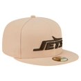 thumbnail image 3 of Men's New Era Tan New York Jets Candied Pecan 59FIFTY Fitted Hat, 3 of 6