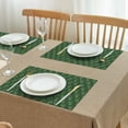 thumbnail image 3 of Green Christmas Tree Pattern Summer Placemats Table Placemats Set Of 4-Linen Kitchen Washable Placemats Table Mats 11.8"x17.7" Non-Slip Heat Resistant, 3 of 6