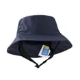 thumbnail image 2 of Sombrero para el sol para mujeres y hombres, gorra de pesca, sombrero para el sol, sombrero de playa a la moda, sombrero de cubo de ala ancha Azul oscuro, 2 of 8