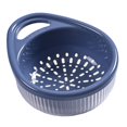 thumbnail image 2 of jifeng Filtre Alimentaire et Passoire Récipient Pasta Passoire Légumes Passoire Bleu, 2 of 9