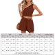 thumbnail image 2 of Ropa de playa para mujer conjuntos casuales a juego de dos piezas a la moda Color sólido combina con todo FLhrweasw Para estrenar, 2 of 7
