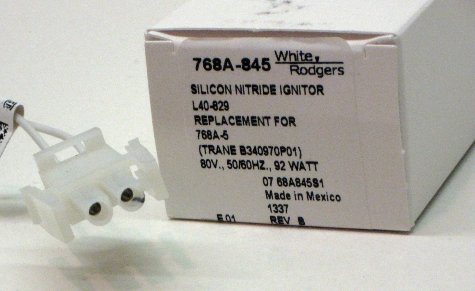White-Rodgers Hot Surface Igniter, OEM, 80V AC 768A-845