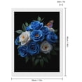 thumbnail image 2 of Diamond Art Kit for Adults, Blue White Roses Butterfly Bouquet Diamond Painting for Adults Beginners, 5D DIY Diamond Art Painting Kits, Colorful Diamond Painting Craft for Home Decor 12x16, 2 of 7