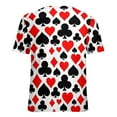thumbnail image 7 of Ladies T-Shirt Casino Playing Cards Player Symbols O Neck T Shirts Short Sleeve Kawaii Tshirt Classic Top Tees Big Size, 7 of 7