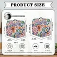 thumbnail image 3 of TSOVTHRID Boho Mandala Flower Print Kitchen Mixer Cover Reusable Stand Mixer Dust Cover Portable Waterproof Kitchen Appliance Cover with Top Handle and 2 Pockets for Extra Accessories,S, 3 of 7