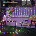 thumbnail image 6 of Magotan Solar Christmas Lights 2 Pack 72 Ft 200 LED Outdoor Waterproof Solar String Lights Garden Patio Christmas Decorations, Multicolor, 6 of 10
