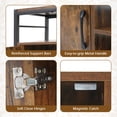 thumbnail image 6 of Gymax TV Stand for TVs up to 65'' Entertainment Center w/ 2 Storage Cabinets & 4 Open Shelves, 6 of 10