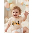 thumbnail image 3 of BemeyourBBs Toddler Baby Boy 2nd Birthday T-Shirt Baby Boys 2 Years Old Birthday Clothes Construction Theme Print Short Sleeve Summer T Shirt Pullover Tee TopsToddler Birthday Party Outfit, 3 of 9
