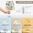 thumbnail image 3 of Yayeee Mini Table Lamp 10.8" Dimmable with Fabric Shade 3 Color Temperatures, Halloween Happy Ghosts, 3 of 7