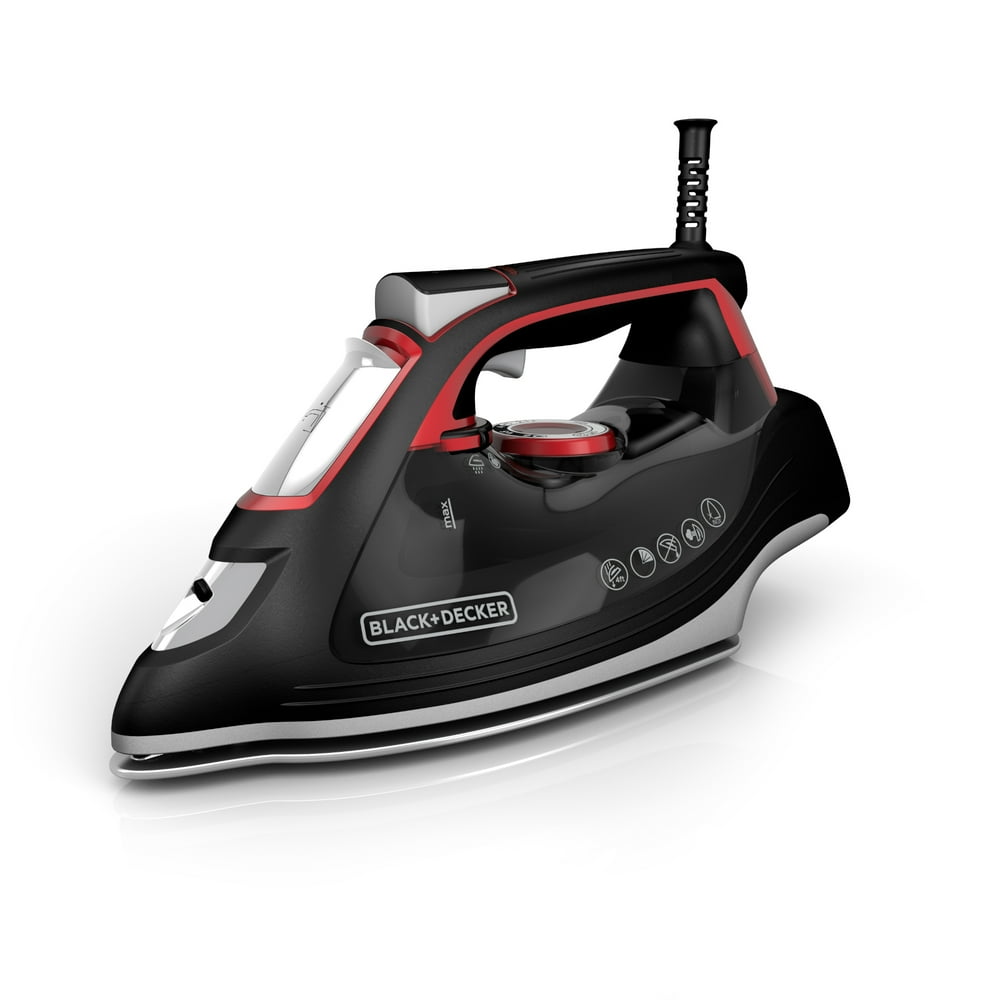 BLACK+DECKER Impact Advanced Steam Iron, Black/Red, IR3010 Walmart