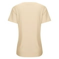 thumbnail image 5 of Womens Nursing Shirts Short Maternity Ribbed Knitted T Shirt Top Layered Design For Breastfeeding T Shirts For Pregnant, 5 of 5