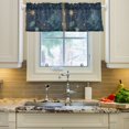 thumbnail image 2 of Yayeee Kitchen Valance Rod Pocket 54" x 18" Living Room Window Curtain, Dark Star Map, 2 of 6