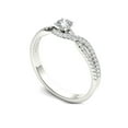 thumbnail image 2 of 3/8 Carat T.W. Diamond Bypass Criss-Cross Shank Classic 10kt White Gold Engagement Ring, 2 of 5