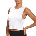 thumbnail image 6 of FRSASU Plus Size Tops Clearance Women Workout Tops for Women Cropped Tank Tops Dance Tops Sport Yoga Shirts, 6 of 8