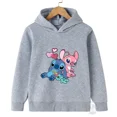thumbnail image 4 of Printemps Automne Disney Stitch Mode de Rue Chandail pour Garçons et Filles Chandail de Sport pour Enfants Extérieur Enfants Chandail à Capuchon Couleur de l'Image12 160, 4 of 6