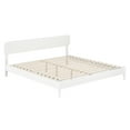 thumbnail image 2 of AFI Florence King Solid Wood Low Profile Platform Bed, White, 2 of 13