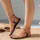 thumbnail image 2 of Amzcrzy Zapatos de mujer,Zapatos de mujer,Zapatillas de mujer, Sandalias de tacón plano a la moda para mujer, cómodas sandalias informales con punta redonda Sandalias Mujer Zapatillas De Casa, 2 of 8