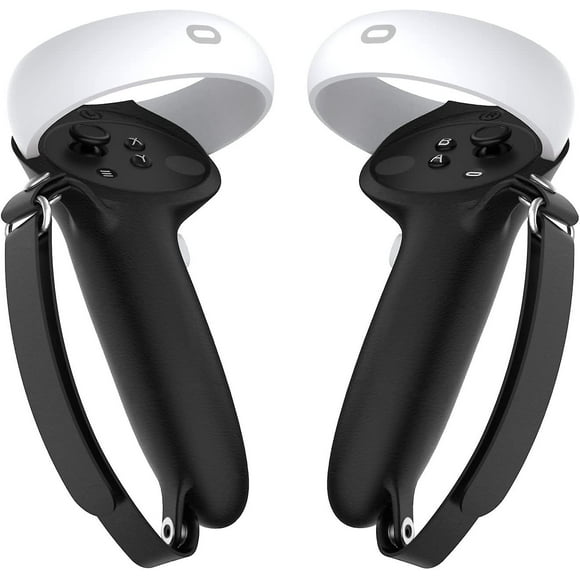 Controller Grips Cover Compatible For Oculus Quest 2 With Adjustable Knuckle Straps For Boxing Beat Saber