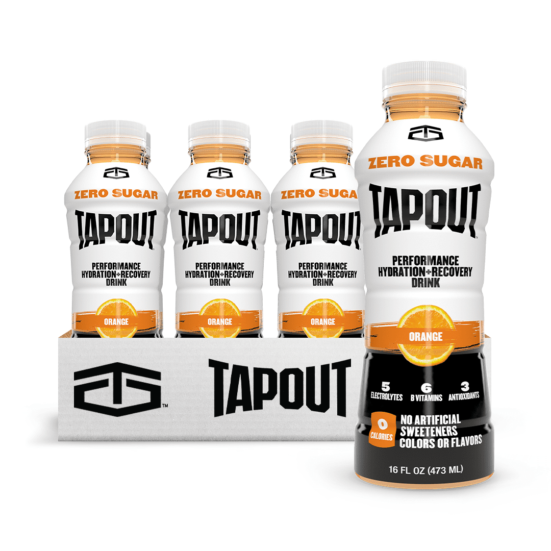 Tapout Performance Drink, Sugar Free Orange, 12 Ct, 16.9 oz bottles