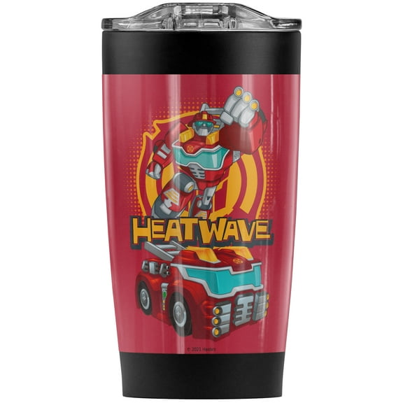 Transformers/Heatwave Stainless Steel Tumbler 20 oz Coffee Travel Mug/Cup, Vacuum Insulated & Double Wall with Leakproof Sliding Lid | Great for Hot Drinks and Cold Beverages