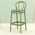 thumbnail image 2 of Compamia Victor Tabouret de Bar Contemporain en Résine pour Intérieur et Extérieur - Ensemble de 1, Vert Olive, 2 of 8