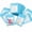 Blue, variant on Resealable Bags, Clear Holographic Bags, 4.3x5.9inch, Foil Pouch Zipper Bag, 100Pcs Blue Packaging Baggies for Coffee Beans, Cookies, Jewelry Sample Sample