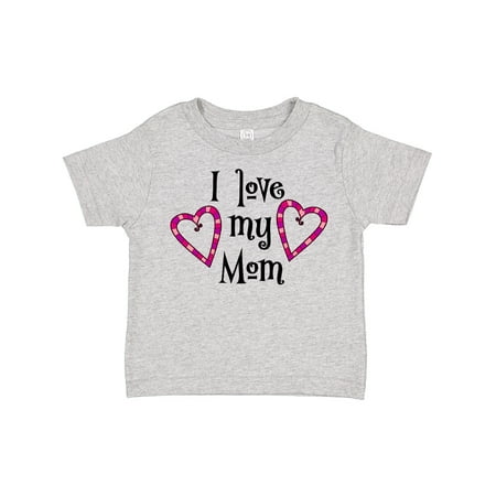 

Inktastic I Love My Mom- Hearts Gift Toddler Boy or Toddler Girl T-Shirt