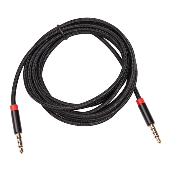 Cable AUX de 3,5 mm Audio sin pérdidas Cable de audio chapado en oro Nylon a Audio estéreo Cable AUX Auriculares para automóvil T 2m