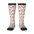 thumbnail image 2 of Picia Women Crew Soft Moisture-wicking Socks Rose Flowers Pattern Design Cotton Socks, One Size fit All, 2 of 9