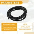 thumbnail image 4 of Ofertas Únicas 6.6FT 3/16" 4mm ID 2mm Grosor Manguera de Tubo de Vacío de Silicona Línea de Vacío Automotriz para Aire y Agua, 4 of 8