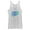 White Heather, variant on Women's Fortnite Victory Royale Gradient Logo Racerback Tank Top Royal Blue Heather Medium
