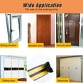 thumbnail image 3 of Weather Stripping Door Seal Strip,High Density Foam Tape,Doors and Windows Insulation Soundproofing Weatherproof,Self Adhesive Rubber Weatherstrip Door Seal Strip (9mm X 6mm X 19.6ft), 3 of 7