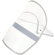 Gongxipen Raincoat Hat Shield Visor Detachable Rain Poncho Hat Face Protector Clear Raincoat Cap Visor