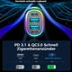 thumbnail image 2 of Cargador de coche USB C de 70 W con 4 puertos [PD35W y QC3.0] Cargador de coche superrápido USB C, minicargador de coche, 2 of 5