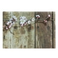 thumbnail image 1 of Rustic Cutting Board, Stained Walnut Branch with Soft Twiggy Swirling Flowers Leaves Cottage Life Concept, Decorative Tempered Glass Cutting and Serving Board, Large Size, Pink Brown, by Ambesonne, 1 of 1