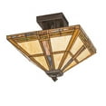 thumbnail image 4 of Meyda Tiffany 200425 Prairie Straw 4 Light 24" Wide Semi-Flush Ceiling Fixture -, 4 of 5
